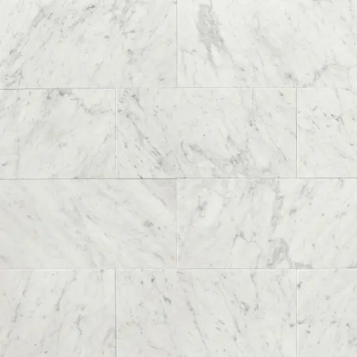 White Carrara marble tile
