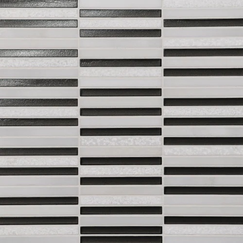 Kaikos Brown Oriental White mosaic tile